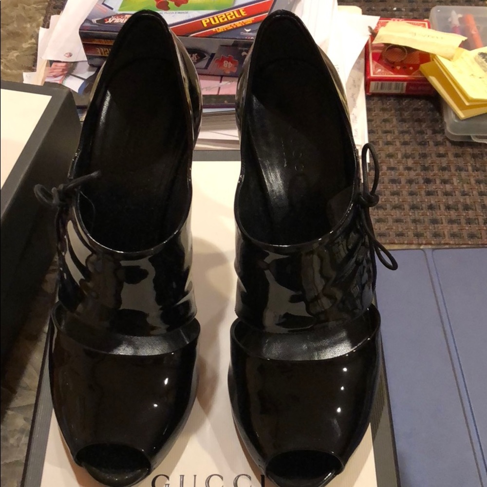 Runway Gucci heels